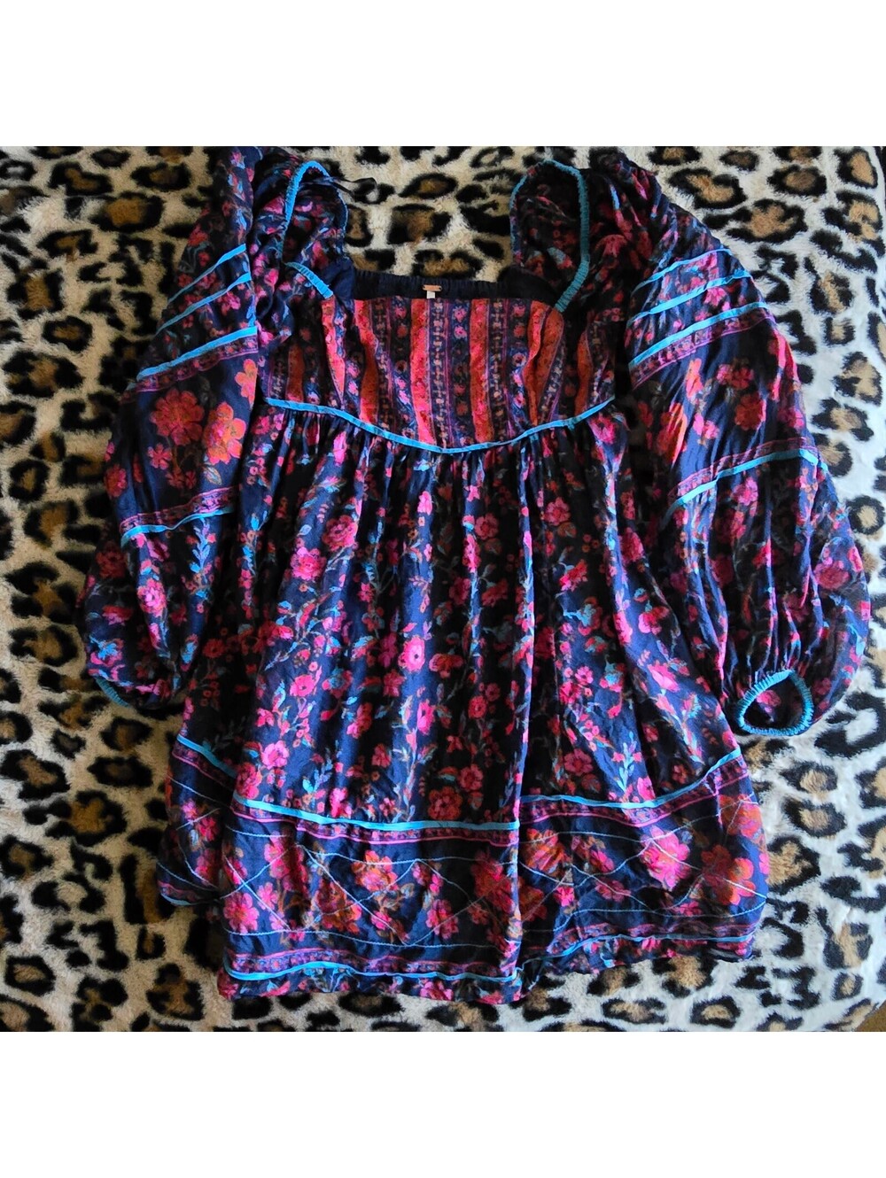 Free People Floral Boho Blouse - Size S